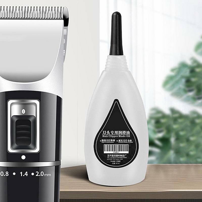 Huile lubrifiante multifonctionnelle pour tondeuse à cheveux, fournitures de barbier pour machines à coudre, rasoir et tondeuses électriques, 80ml