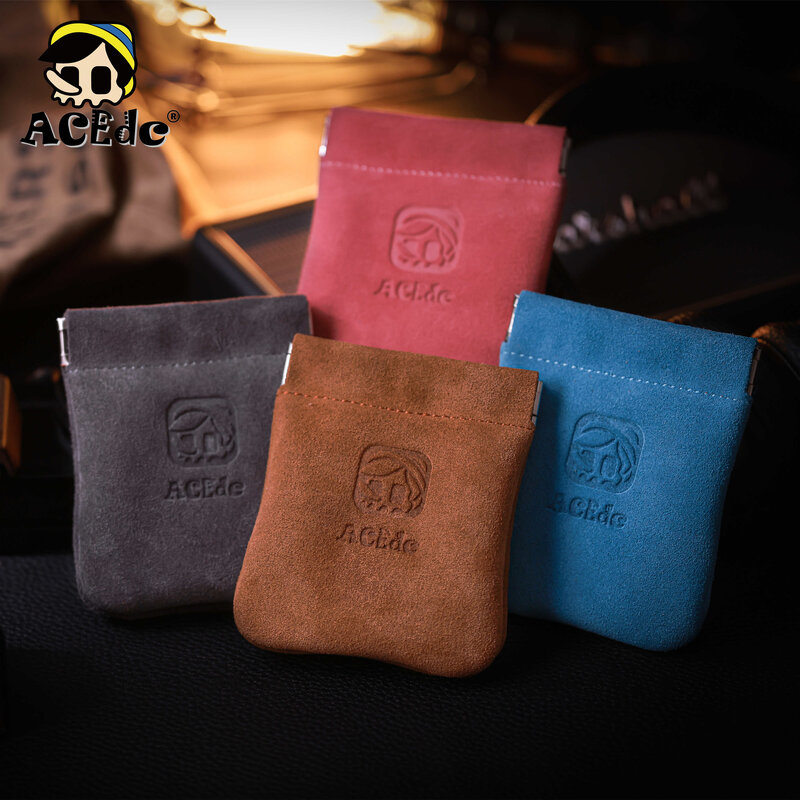 ACEdc-Bolsa de almacenamiento de cuero Gyro PPB Original, bolso de llaves portátil para exteriores, regalo para auriculares