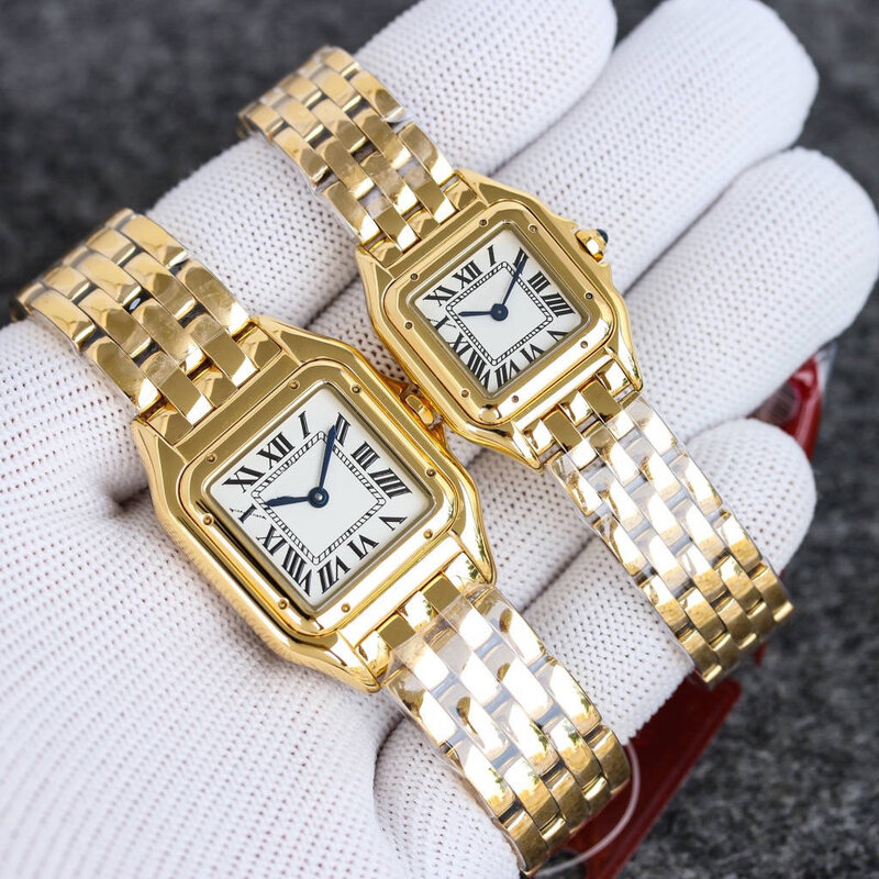 Seri tangki jam tangan persegi panjang untuk wanita GUANQIN jam tangan wanita jenis barel kuarsa modis mewah olahraga tahan air kronograf