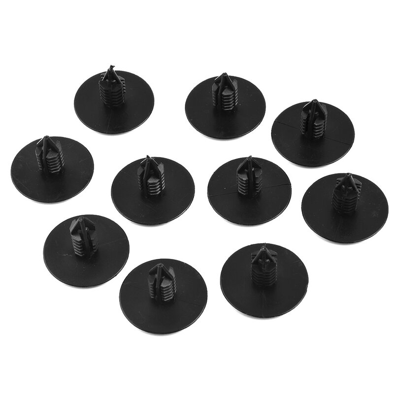 For Clio Scenic Spruce Clip Securing Clip Wheel Arch Lining 10mm Hole 7703077435 Black Replacement Splash Guard