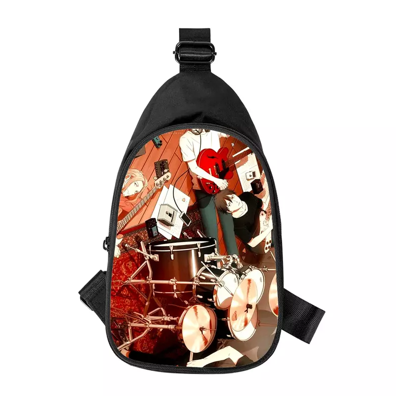 Новая мужская нагрудная сумка через плечо с 3D принтом из аниме по диагонали, женская сумка через плечо, школьная поясная сумка для мужа, Мужская нагрудная сумка