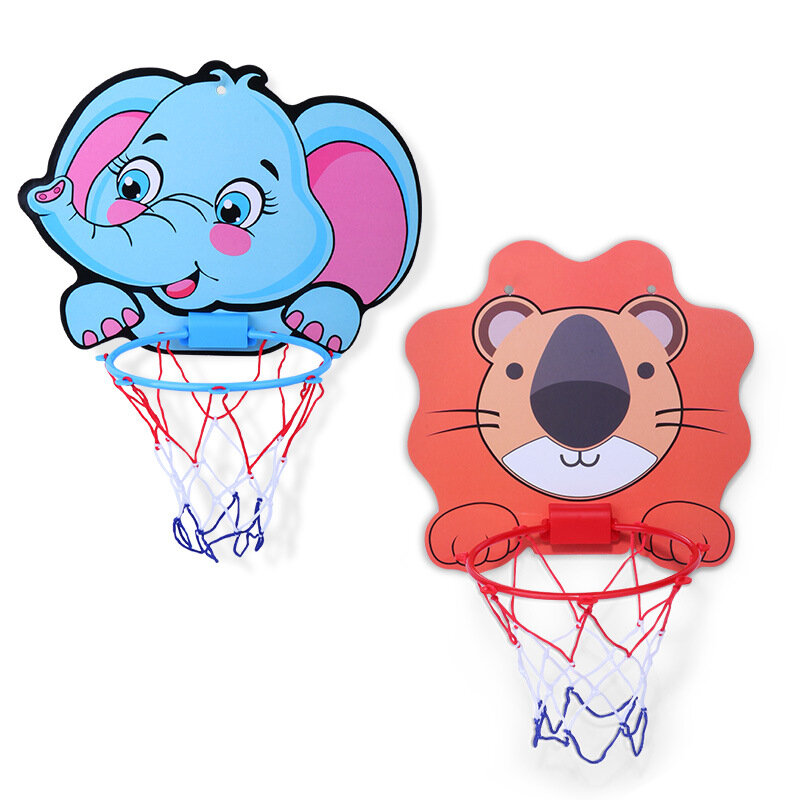 Support de basket-ball créatif pour enfants, nouveau Kit de cerceaux avec des animaux de dessin animé, jeu d'extérieur et d'intérieur, jouets de Sport pour enfants