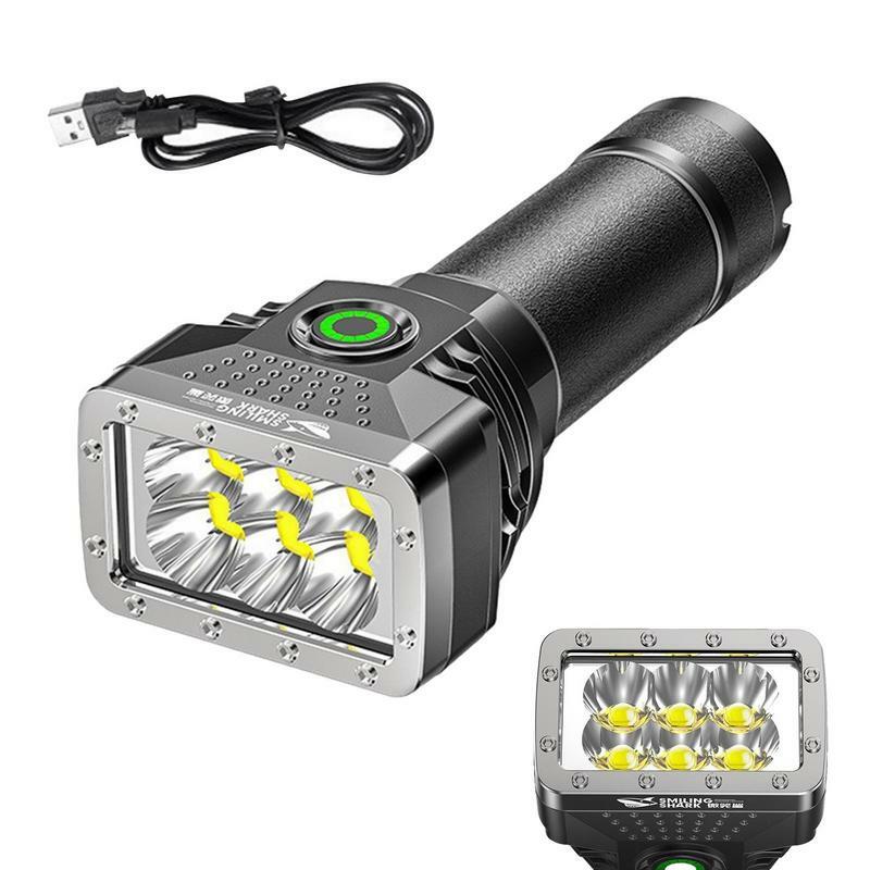 USB قابلة للشحن LED مصباح يدوي ، مقاوم للماء ، زوومابلي ، الشعلة ، ضوء للتخييم ، والمشي ، ألمع