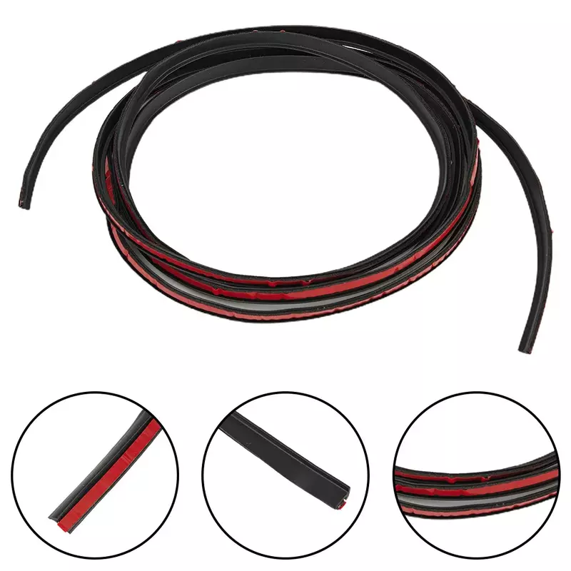 Adhesive Tape Sealing Strip Lip Headlight Side 5MM*7MM Car Auto Parts Double-Sided Dustproof EPDM Rubber High Quality
