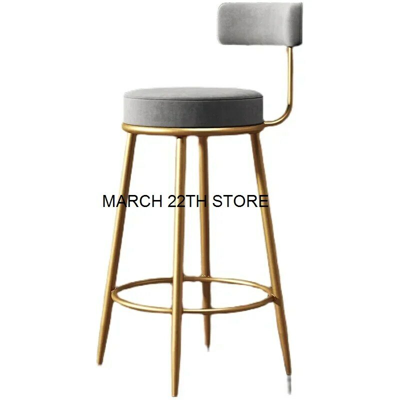 Luxury Bar Office Dining Chairs Design Modern High Nordic Minimalist Chair Gold Outdoor Taburetes De Bar Furniture WXH15XP