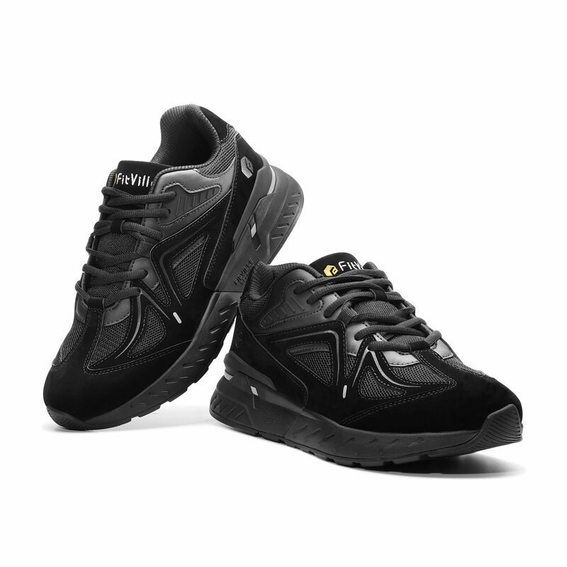 FitVille scarpe da passeggio da uomo Extra larghe Sneakers leggere per piedi piatti scarpe sportive antiscivolo per alleviare il dolore al tallone ad arco