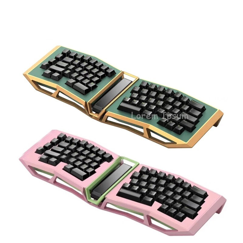 Angry Miao Mechanical Keyboard Afa  Am Alice Custom 65 Bluetooth  Adjustable Leaf-Spring Rgb Hotswap Wireless Charging Keyboard