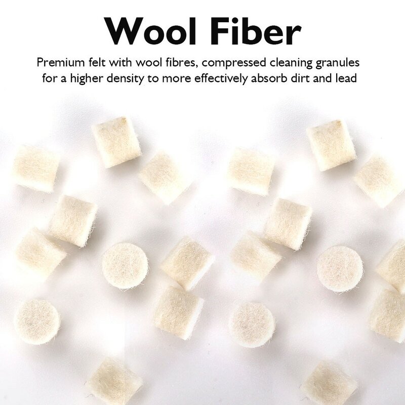 50Pcs Chamber Cleaning Pads Attachment Cleaning Chamber Mop .22 .223 .30 .38Cal 9mm Chamber Cleaning Pad Wool Felt Gun Cleaning