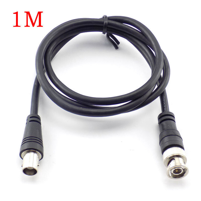 Kabel adaptor perempuan ke laki-laki BNC 1M Untuk kamera CCTV BNC kawat ekstensi konektor kabel koaksial aksesori kamera D6