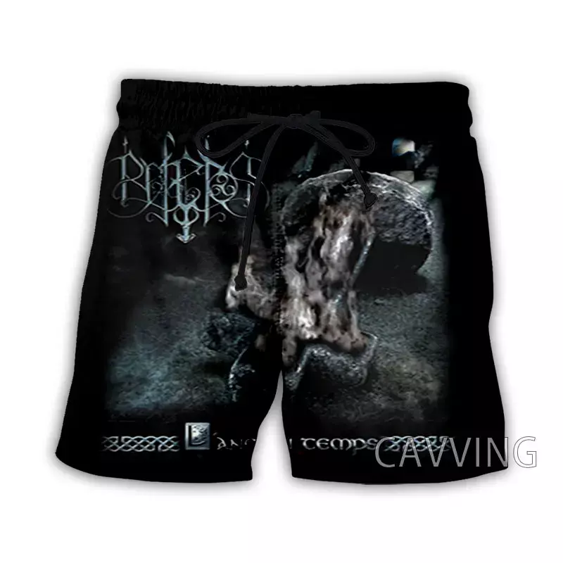 CAVVING-Belenos Rock Beach Shorts para homens e mulheres, shorts casuais de suor rápido, streetwear verão, impresso em 3D
