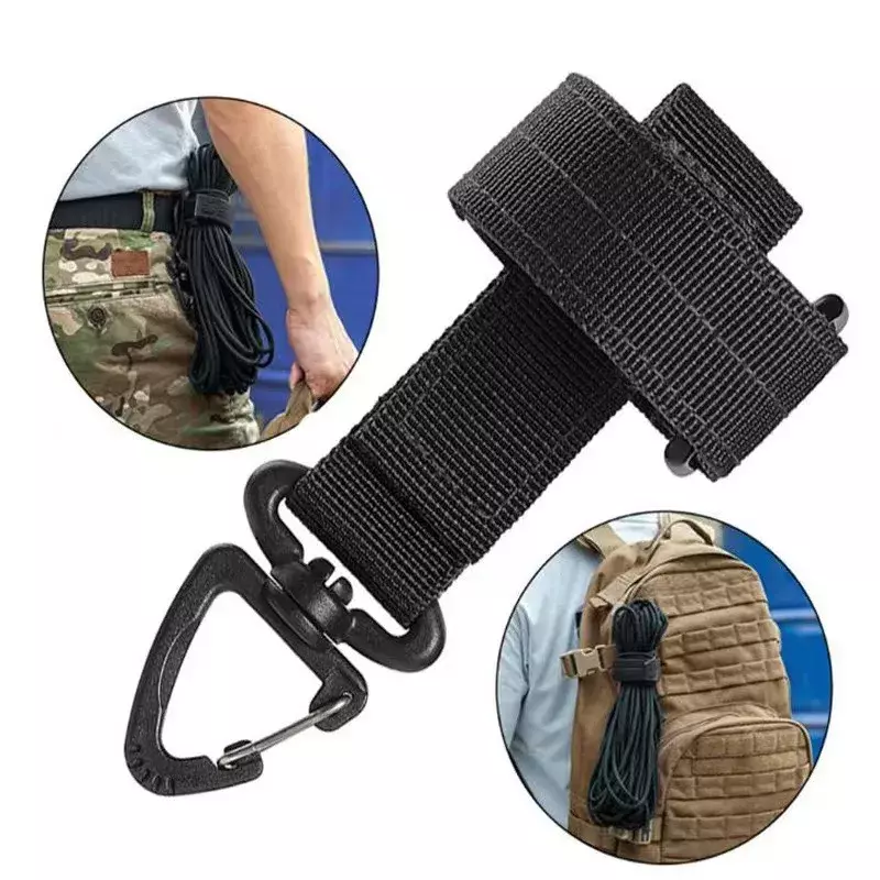 Klamra alpinistyczna brelok na zewnątrz wyposażenie taktyczne klips etui na pasek do kluczy rękawiczki ze zwisającymi linkami hak wojskowy Camping