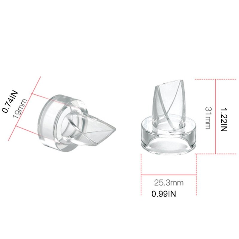 Silicone Duckbill Valves Electric Breastpump Parts Baby Feeding Nipple Pump Replacement D7WF