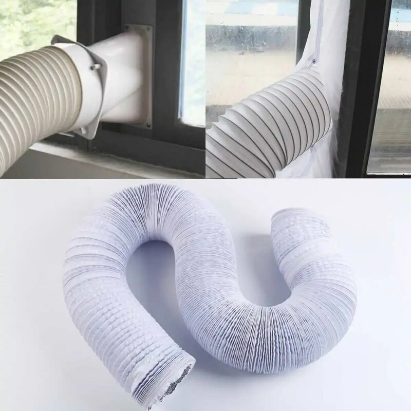 3 Meter Exhaust Pipe Flexible Air Conditioner Spare Parts Exhaust Pipe Vent Hose Outlet 150mm Ventilation Duct Vent Hose