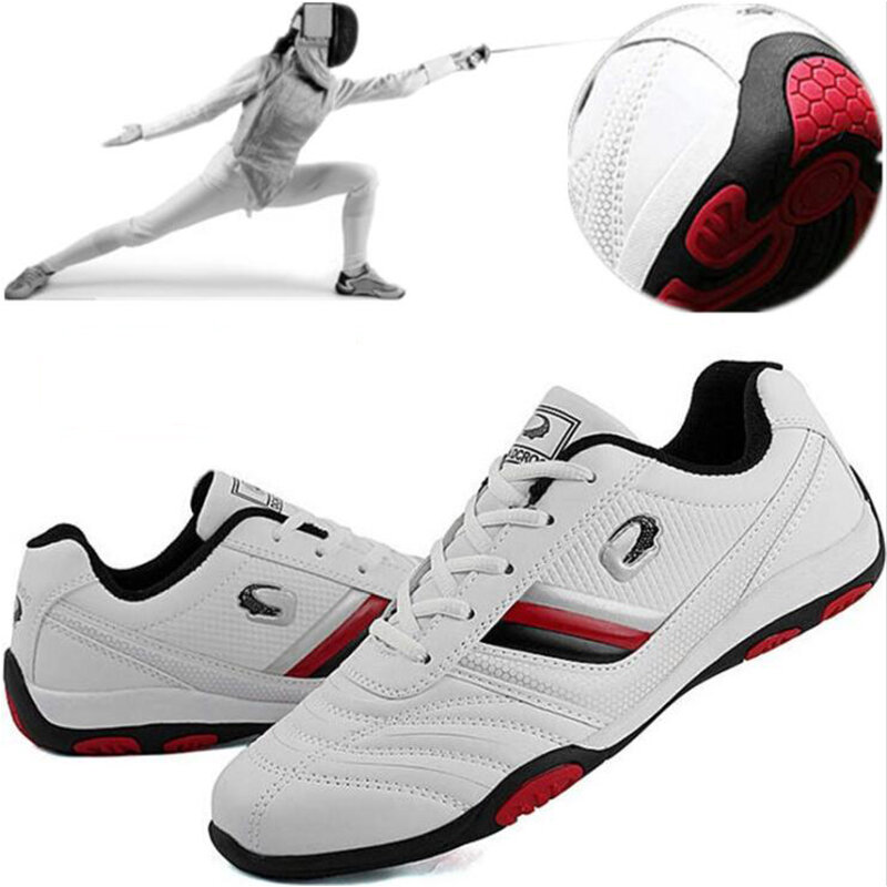 Sapatos de esgrima profissionais masculinos, tênis de treinamento de competição, tênis leve antiderrapante, esgrima masculina