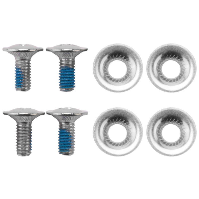 Snowboard Binding Screw Set Include 4 Pieces Snowboard Mounting Screws and 4 Pieces Snowboarding Screw Washers