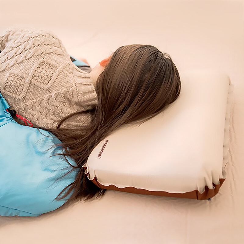 Poduszka biwakowa poduszka samopompująca PACOONE 3D ultralekka poduszka z gąbki automatyczna nadmuchiwana poduszka