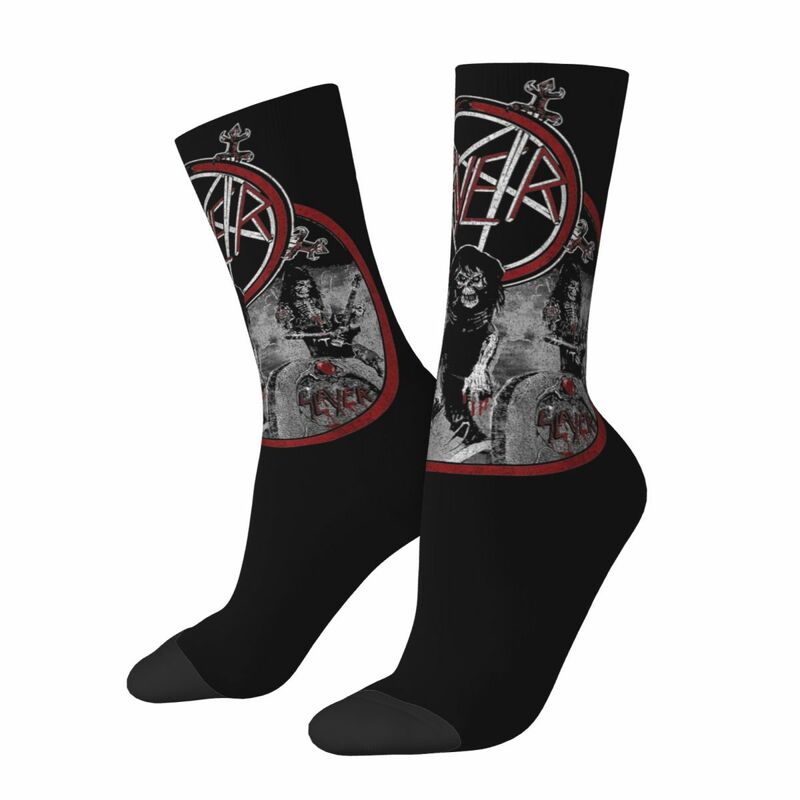 Slayer Live Undead Socks para homens e mulheres, engraçado, feliz, Hip Hop, primavera, verão, outono, inverno, presente