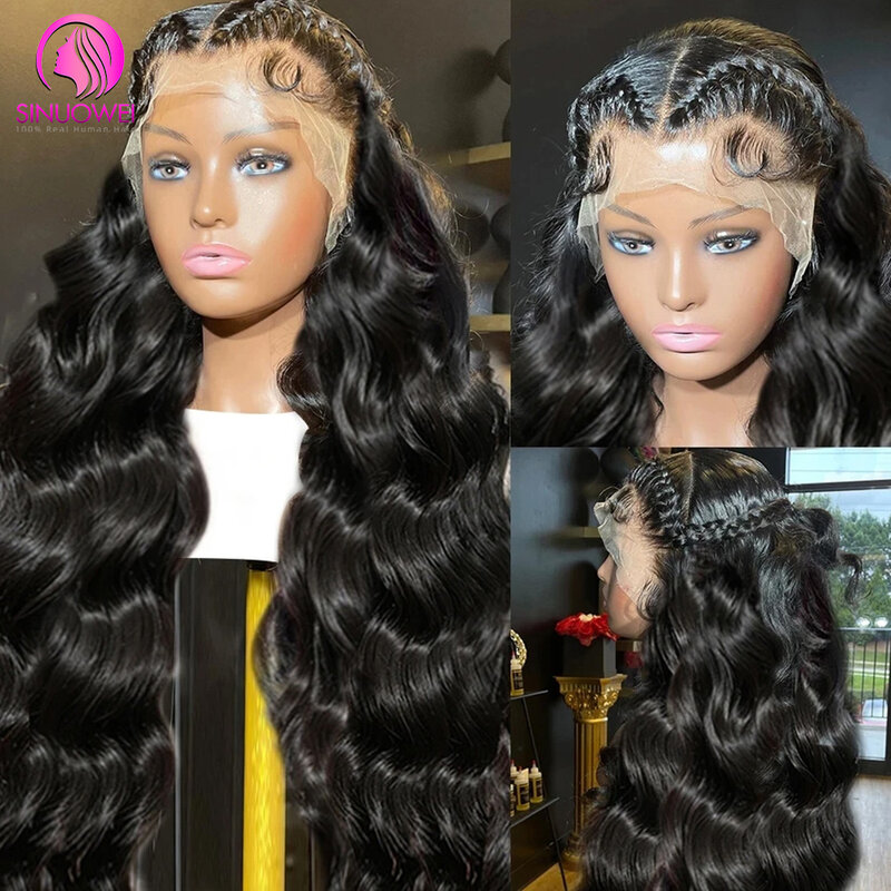 Body Wave 13x6 Lace Front Human Hair Wig HD Transparent Lace Frontal Wig 4x4 Lace Closure Wigs For Women Brazilian Remy Wigs