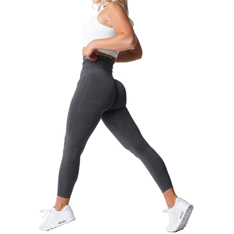 Bezszwowe legginsy spodenki ze spandeksu Nvgtn damskie elastyczne oddychające czas wolny sport do podnoszenia bioder