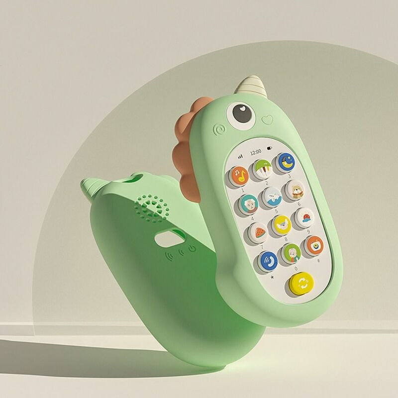 Имитация телефона, Электронная детская игрушка, силиконовые электронные телефоны, музыкальные игрушки, безопасное управление музыкой, игрушка для сна
