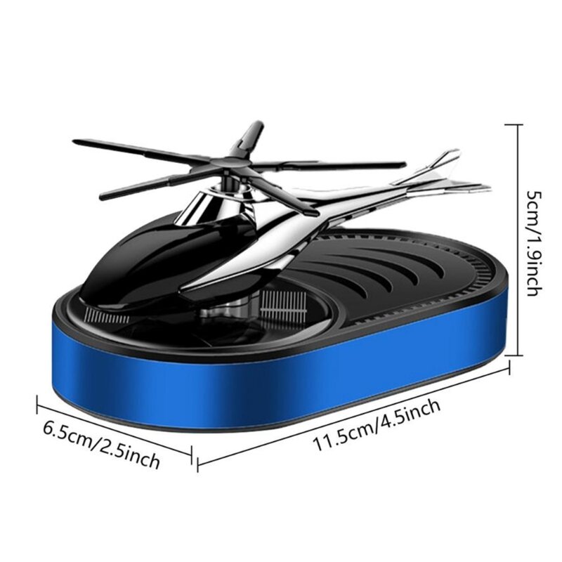 Trend Car Helicopter Air Freshener Solar powered Fragrances Diffusers Ornament Stylish Auto Helicopter Air Freshener