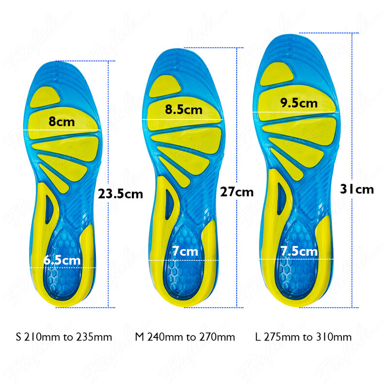 Silikon Non-Slip Gel Weiche Sport Schuh Sohle Massieren Orthopädische Einlegesohlen Fuß Pflege Für Füße Schuhe Sohle Dämpfung pad Neue