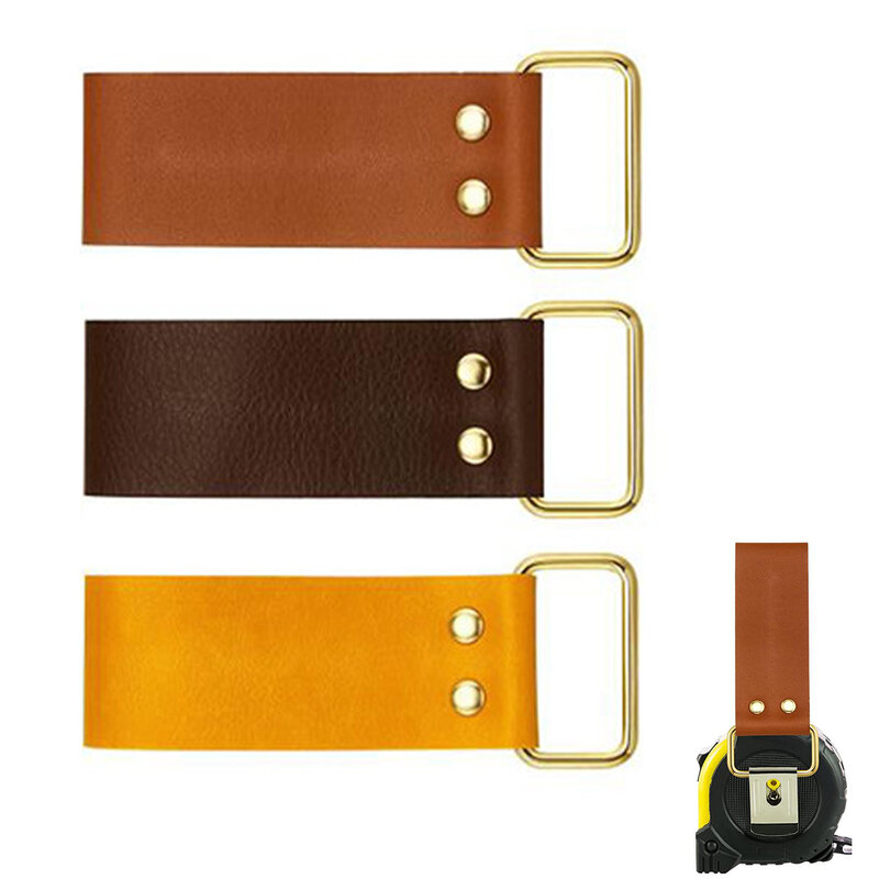 Outil de ceinture en cuir pour électricien, support de ruban à mesurer durable, ruban à mesurer pour sac, accessoires pour outils d'assurance du travail, taille Ba