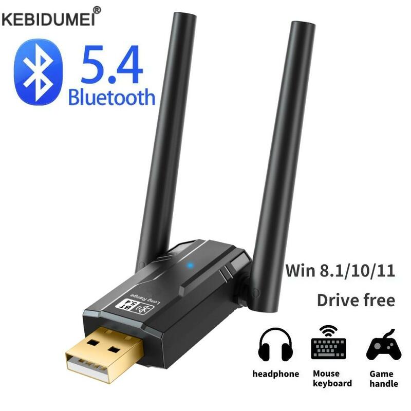 USB-адаптер Bluetooth 150 5,4, 5,3 м, для ПК, беспроводной мыши, клавиатуры, музыки, аудио приемника, передатчика, Bluetooth