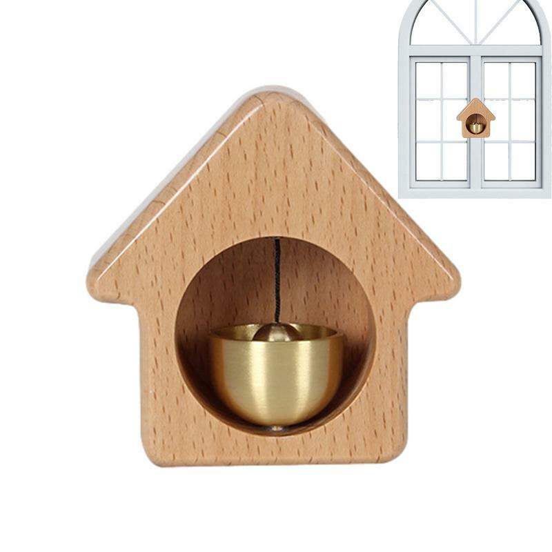 木製の家の形をしたドアベル,開口部のための装飾的なドアベル,ビジネス用品