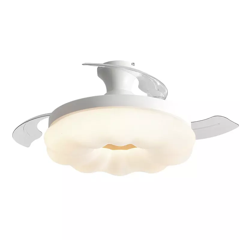 Modern Simples Controle Remoto LED Ventilador de Teto, Lustre Fan, Luminária para Restaurante, Quarto, Sala de estar, Home Decor Lustre