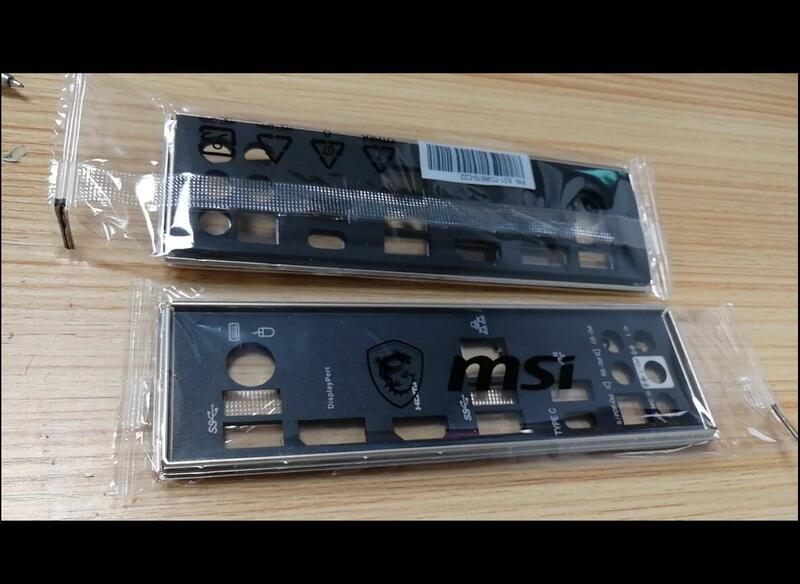 IO I/O Shield Back Plate BackPlate BackPlates Blende Bracket Stainless Steel For MSI Z490M S01