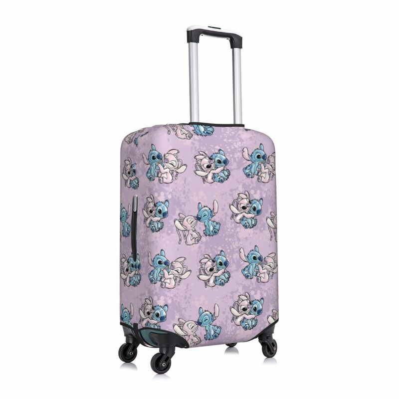 Custom Stitch Luggage Cover Elastic Travel Suitcase Protective Covers Fits 18-32 Inch