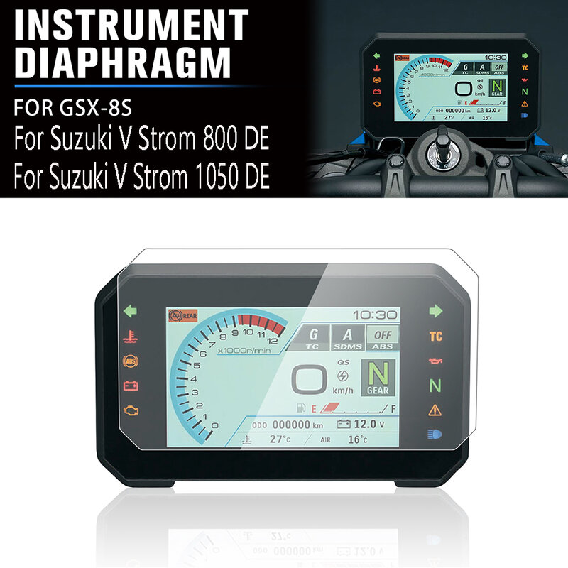For Suzuki V-STROM 800DE V STROM 1050DE GSX-8S GSX8S 2023 2024 Scratch Cluster Screen Protection Film Dashboard Screen Protector