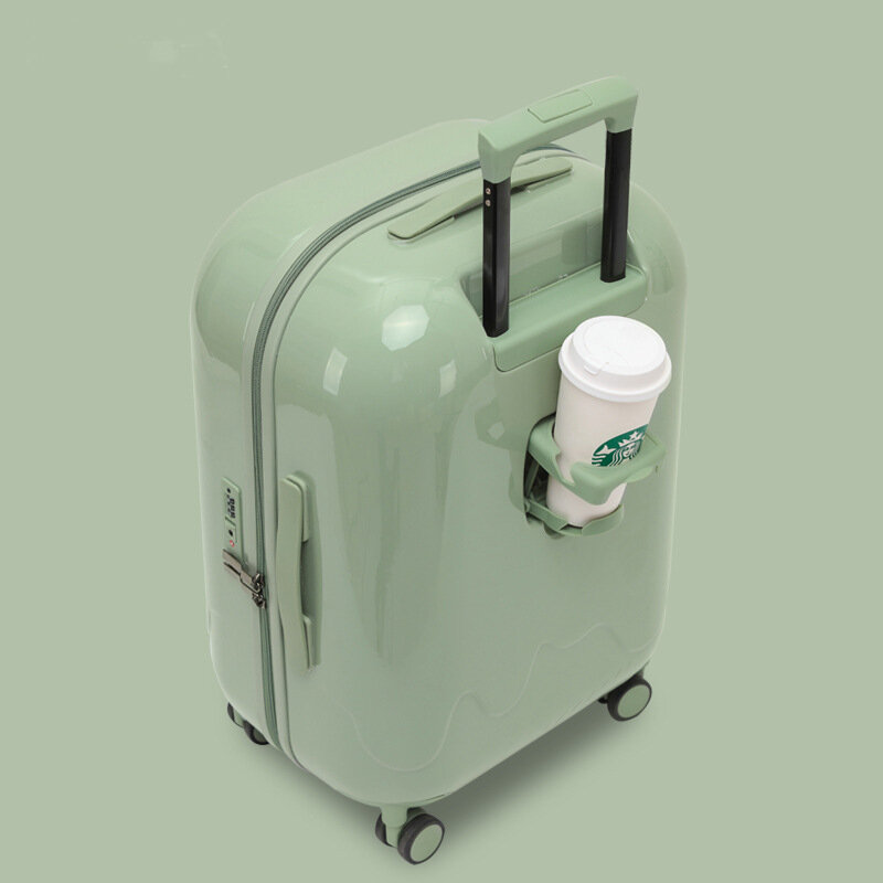 Belle valise multifonctionnelle avec roues insonorisées, bagages à roulettes, bagages de voyage en amaran, 20-24-28 po