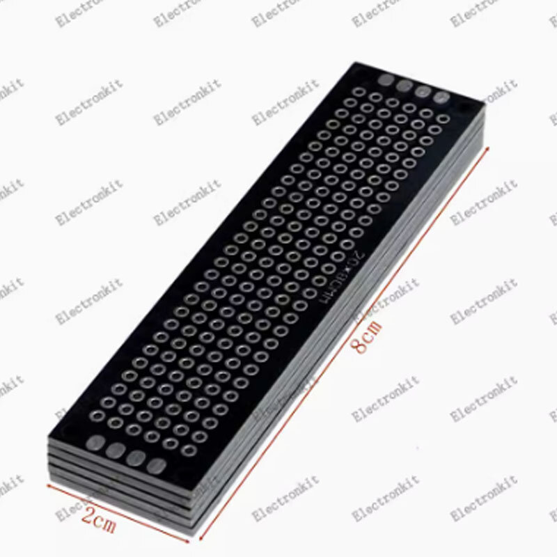 5 buah 2.54mm papan eksperimental 2*8 3*7 4*6 5*7 papan lubang hitam PCB sisi ganda papan sirkuit pengatur jarak papan Universal