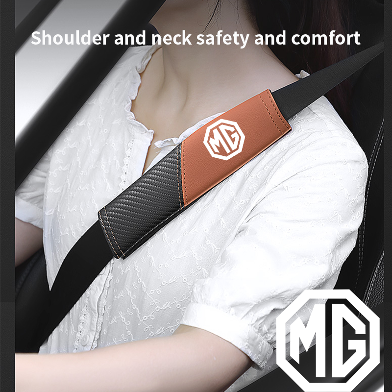 Cinto de segurança do carro Capa Shoulder Pad, Acessórios Interiores para MG Zs Ev 2022 Hs 4 5 3 7 6 Gt Mulan Rx5 Rx8 Tf 3 6 1 Phev Hs, 1Pc