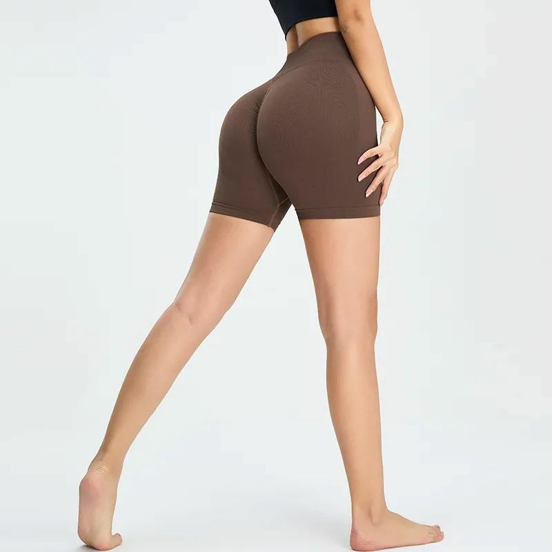 Pantalones cortos de Yoga para mujer, mallas cómodas de cintura alta, realce de glúteos, Fitness, gimnasio, a prueba de sentadillas, sensación desnuda, Q257