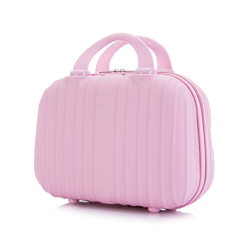 Розовый водонепроницаемый взрывозащищенный женский Дорожный чемодан 14 дюймов, женская косметичка, размер: 31-14, 5-24 см