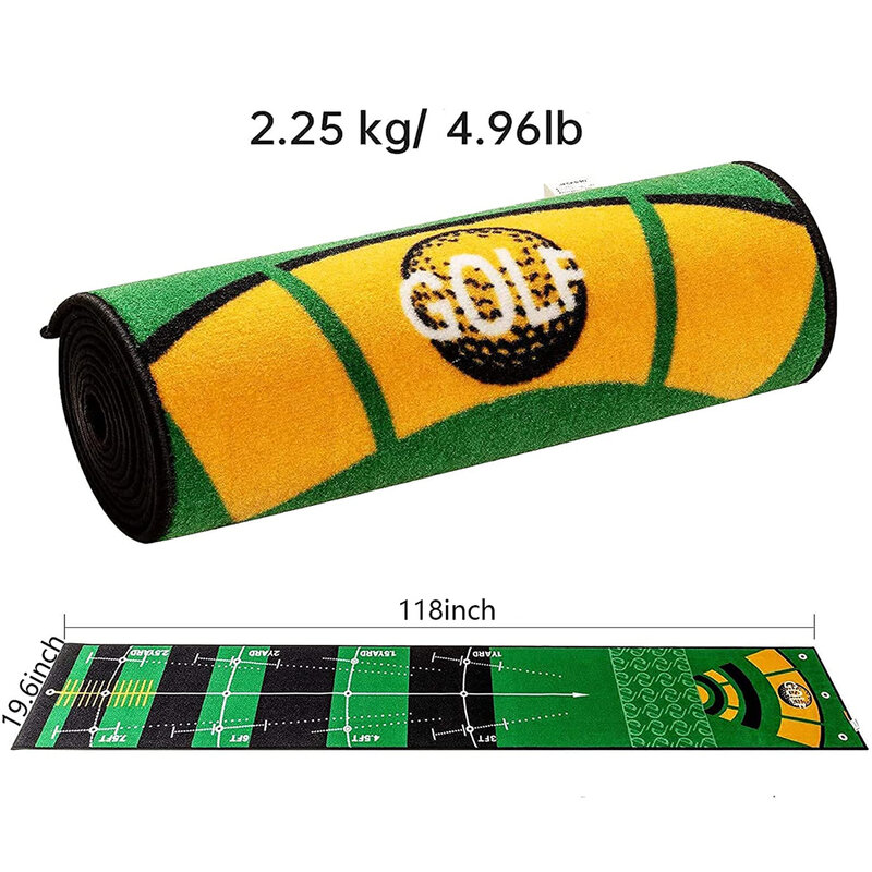 Golf Carpet Putting Mat Indoor Office Golf Mat Perfect Aiming And Speed Control Training Improve Putting Skills For All Golfers