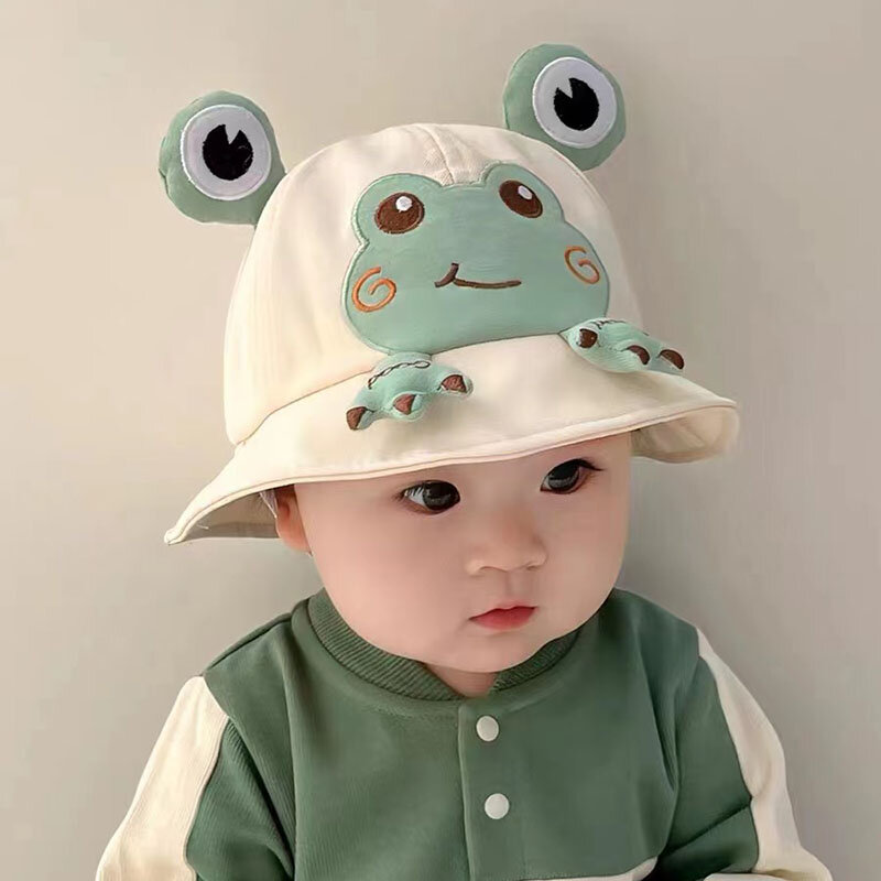 Topi Bucket 2023ใหม่สำหรับเด็กฤดูใบไม้ผลิหมวกบังแดดเด็กหญิงเด็กชายกลางแจ้งน่ารักฤดูร้อนเด็กหัดเดินหมวกชาวประมงเด็กวัยหัดเดิน