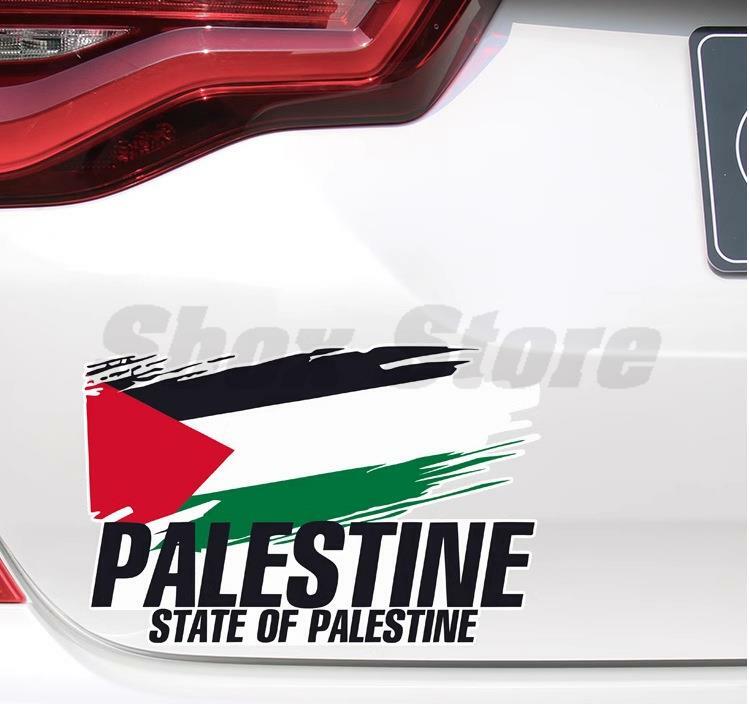 Palästina Flagge Stoßstange Aufkleber Motorrad Rennen National flagge Offroad 4x4 Aufkleber Weltfrieden Aufkleber