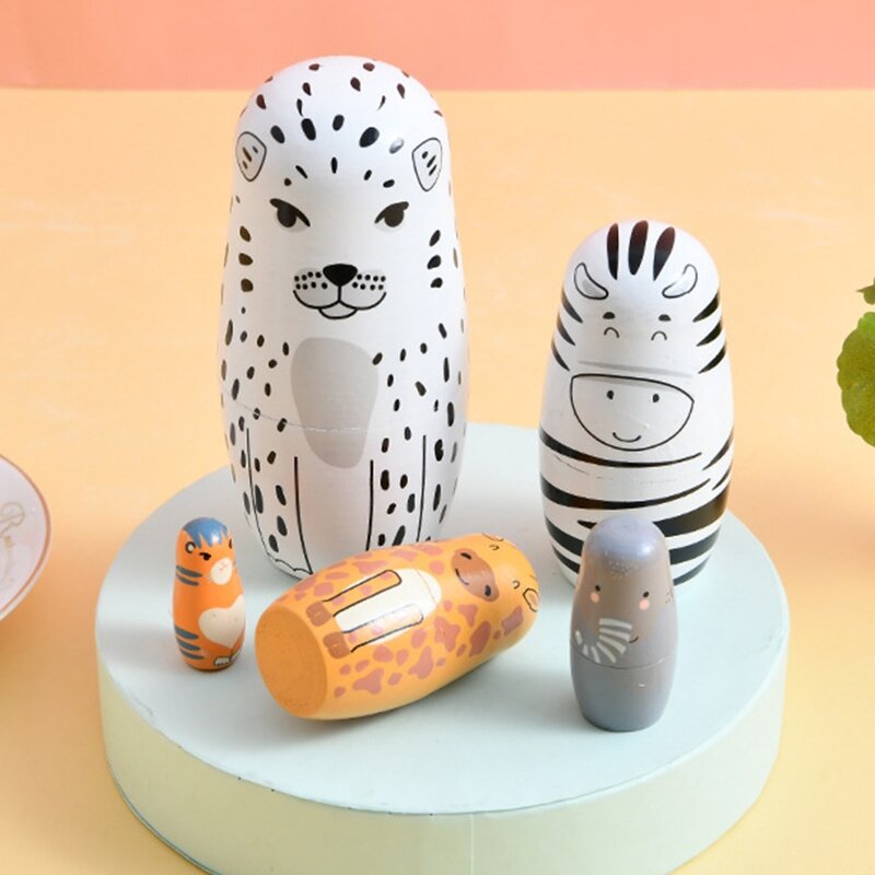 Интерактивная детская игровая игрушка Русская Матрешка Леопард для творчества для куклы f