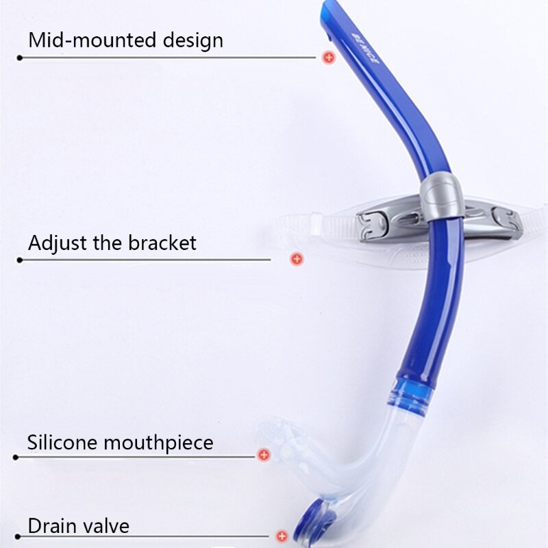 2023 Professional Comfort For Beginners Swimming Diving Breathing Tube Snorkeling Dry Silicone Snorkel Sea Pool Diving Accessory