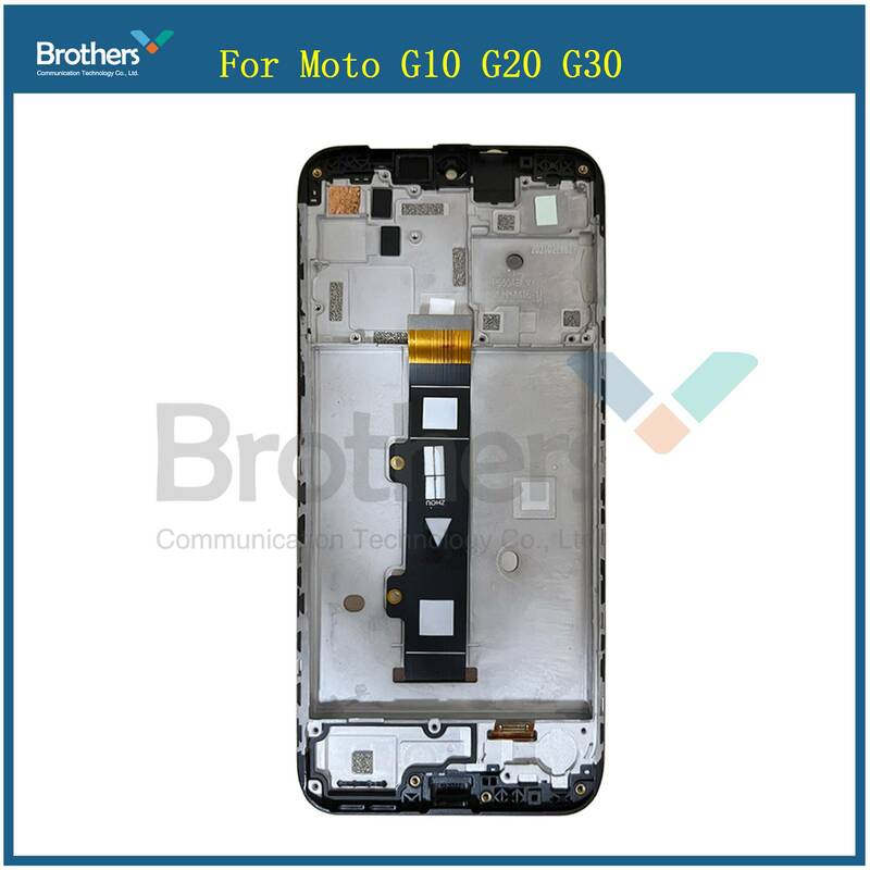 For Motorola Moto G10 G20 LCD Display Touch Screen Digitizer For Moto G30 XT2128-1 XT2129-1 With Frame Replacement