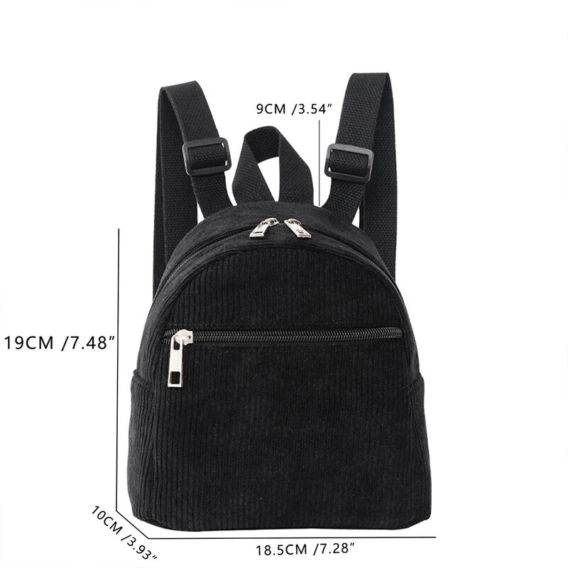 Новый вельветовый однотонный Модный женский рюкзак с вышивкой на заказ, простая и версия рюкзака с вашим именем