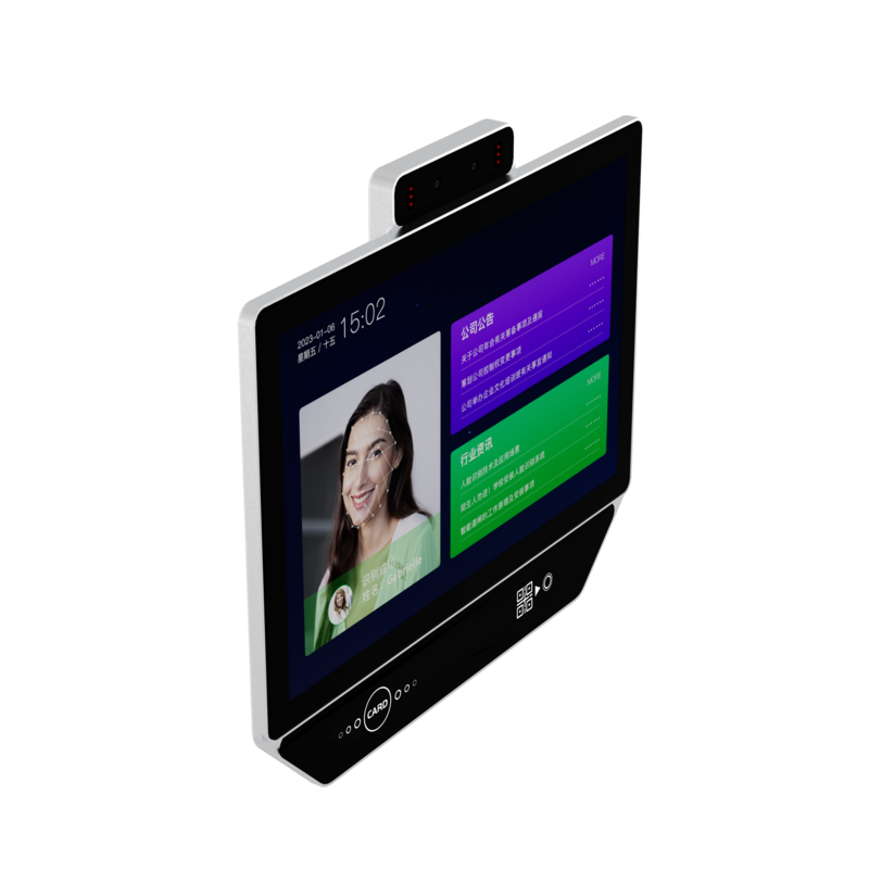 Lector de tarjetas de reconocimiento facial para exteriores, código QR, grabación de tiempo biométrica inteligente, WIFI, API gratuita, productos de Control de acceso de cámara, 10 pulgadas