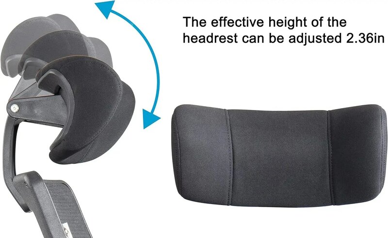 Boliss-Ergonômico Mesh Office Chair, High Back Desk Chair, encosto de cabeça ajustável, Flip-Up Braços, Tilt Função, Função lombar, 400lbs