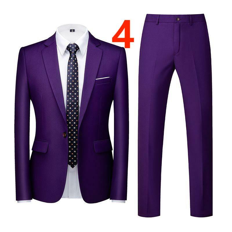 P-27 large size professional suit slim formal groomsmen suit jacket men's high-end business casual small suit suit