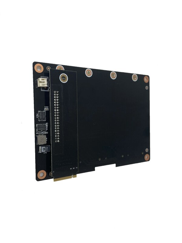 The 4*M.2 NVME interface supports 2/3 M.2 NVME X1 adapter board expansion. Dedicated to special aircraft, only supports CWWK 4 n