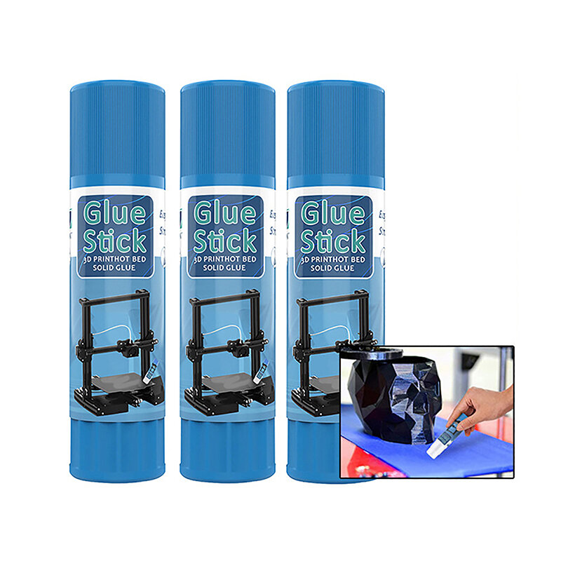 1Pc 3D Printer Glue Sticks Adhesive PVP Solid Glue Sticks Non-toxic Washable For Hot Bed Platform Glass Plate Easy Removing